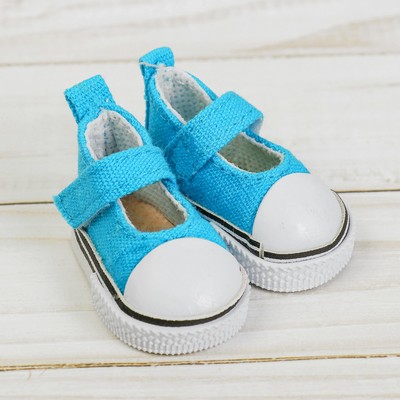 Полукеды для кукол, длина подошвы 5 см, бирюзовые