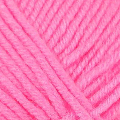 Пряжа для вязания спицами, крючком «Камтекс. Детская забава», 20% микрофибра, 80% акрил, 140 м/50 г, (054 супер розовый)