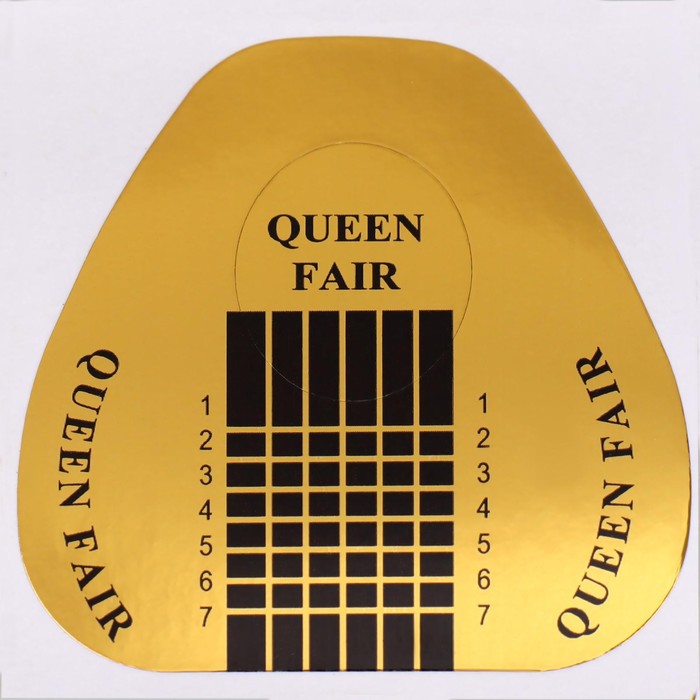 Формы для наращивания ногтей, широкие, 500 шт, цвет золотистый 17792