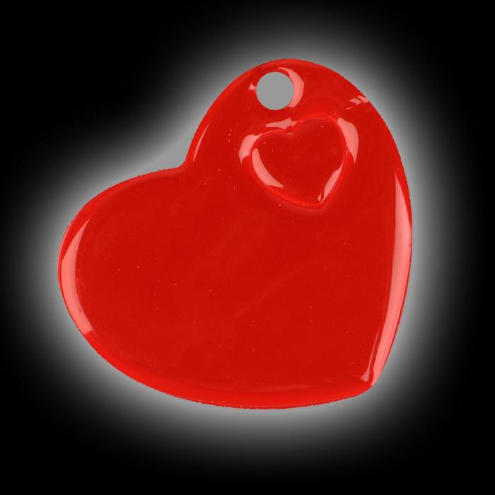 Светоотражающий элемент «Сердце», 5 × 5,5 см, цвет МИКС - фото 1898168794
