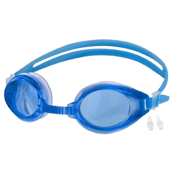 Очки для плавания ONLYTOP, беруши, цвета МИКС - Фото 1