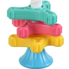 Развивающая игрушка пирамидка Крошка Я «Закрути меня» с шестеренками, погремушка - Фото 4