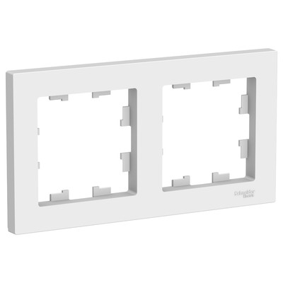 Рамка SE ATLASDESIGN, 2-х постовая, универсальная, белый