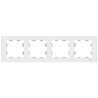 Рамка SE AtlasDesign, 4 поста, универсальная, белая, ATN000104 - Фото 2