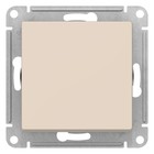 Выключатель SE ATLASDESIGN, 10 А, 1 клавиша, IP20, скрытый, бежевый, ATN000211 - Фото 1