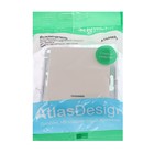 Выключатель SE ATLASDESIGN, 1 клавиша, 10 А, IP20, скрытый монтаж, с подсветкой, бежевый, ATN000213 - Фото 3