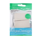 Выключатель SE ATLASDESIGN, 10 А, 2 клавиши, IP20, скрытый, бежевый, ATN000251 - Фото 3