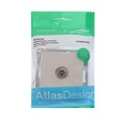 Розетка телевизионная SE ATLASDESIGN, встраиваемая, IP20, бежевая, ATN000293 - Фото 3