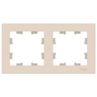 Рамка SE AtlasDesign, 2 поста, универсальная, бежевая, ATN000202 - Фото 2