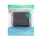 Выключатель SE ATLASDESIGN, 1 клавиша, 10 А, IP20, скрытый монтаж, карбон, ATN001011 - Фото 3
