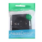Розетка SE ATLASDESIGN, 16 А, 250 В, встраиваемая, с з/к, IP20, карбон, ATN001043 - Фото 3