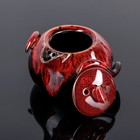 Набор для чайной церемонии керамический «Лунное озеро», 7 предметов: чайник 150 мл, 6 пиал 50 мл, цвет красный - Фото 3