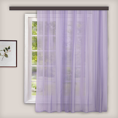 Штора вуаль однотонная 140х145 см, цвет сирень