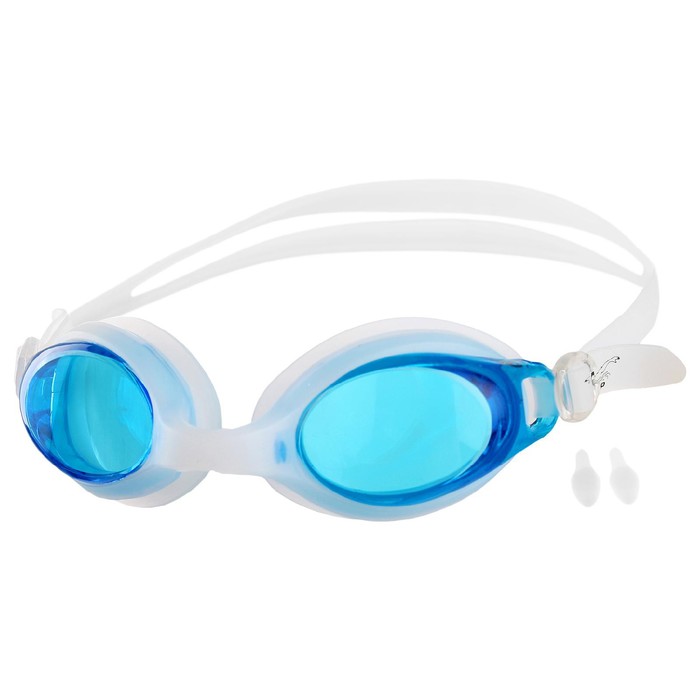 Очки для плавания + беруши, цвета МИКС - Фото 1