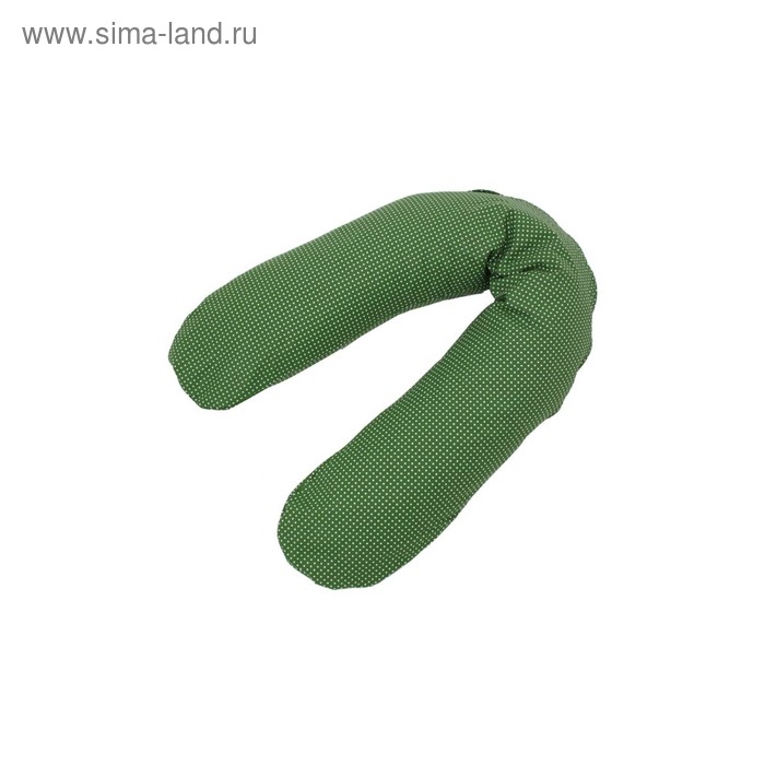 Подушка универсальная «Горошек», размер 20 × 135 см, цвет зеленый - Фото 1