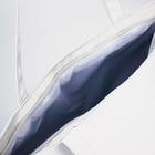 Шопер на молнии с подкладкой, цвет белый - Фото 3