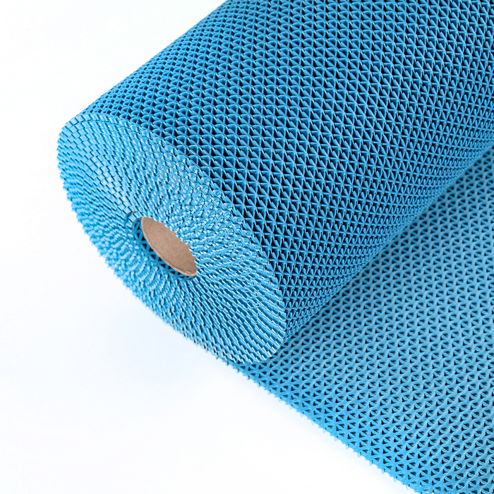 Покрытие ковровое против скольжения «Зиг-Заг Твист», 0,9×10 м, h=4,5 мм, цвет синий - фото 1790764