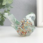 Сувенир стекло в стеклокрошку "Птичка разноцветная" L 100 h 60 мм МИКС - Фото 4