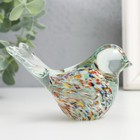 Сувенир стекло в стеклокрошку "Птичка разноцветная" L 100 h 60 мм МИКС - Фото 5