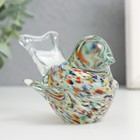 Сувенир стекло в стеклокрошку "Птичка разноцветная" L 100 h 60 мм МИКС - Фото 6