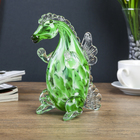 Сувенир стекло в стеклокрошку "Дракон зелёный" 16,5 см - Фото 4