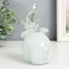 Сувенир стекло в стеклокрошку "Слон Белый" h 150 мм - фото 20884549