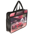 Папка с ручками А4, 330 х 260 х 75 мм, пластиковая, ручки-тесьма, RED CAR - Фото 3