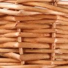 Набор корзин, 3 шт, 39×14/40 см, 30×12/35 см, 25×10/30 см, ива - Фото 7
