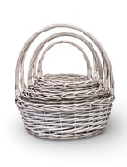 Набор корзин, 5 шт, 40×14/42 см, 35×13/38 см, 30×12/33 см, 26×11/28 см, 20×10/24 см, ива - Фото 8