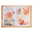 Папка для свидетельства о рождении «Коллаж крафт», под новый формат, А4, 32 х 22,3 см - Фото 1