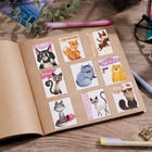 Наклейки бумажные «Котеечки» , 11 × 15,5 см - Фото 3