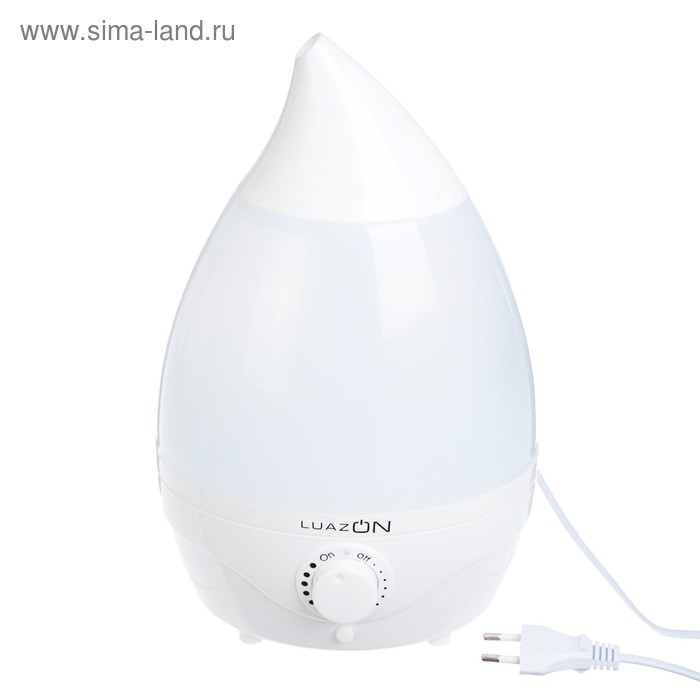 УЦЕНКА Увлажнитель воздуха LuazON LHU-04, ультразвуковой, 2 л, 18 Вт, белый