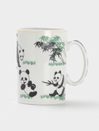 Кружка керамическая с крышкой и ситом «Панды», 300 мл, белая - Фото 4