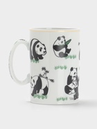 Кружка керамическая с крышкой и ситом «Панды», 300 мл, белая - Фото 5