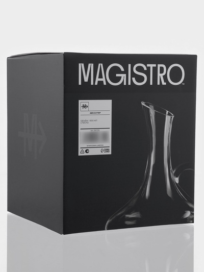 Декантер Magistro «Мэрло», 1.9 л, с ручкой, стекло, прозрачный