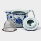 Чайник керамический заварочный с металлическим ситом «Цветение роз», 350 мл - Фото 2