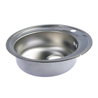 Мойка кухонная «Владикс», врезная, с сифоном, d=49 см, нержавеющая сталь 0.6 мм - Фото 2