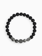 Браслет мужской «Бастион» штурвал, цвет чёрно-серый с серебром, d=7 см - Фото 1