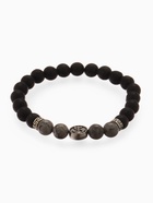 Браслет мужской «Бастион» штурвал, цвет чёрно-серый с серебром, d=7 см - Фото 4