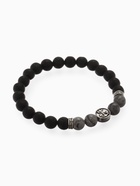 Браслет мужской «Бастион» штурвал, цвет чёрно-серый с серебром, d=7 см - Фото 3