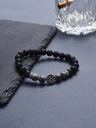 Браслет мужской «Бастион» штурвал, цвет чёрно-серый с серебром, d=7 см - Фото 5