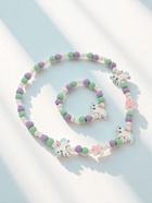 Набор детских украшений Выбражулька «Единорог», 2 предмета: бусы, браслет, разноцветный - Фото 6