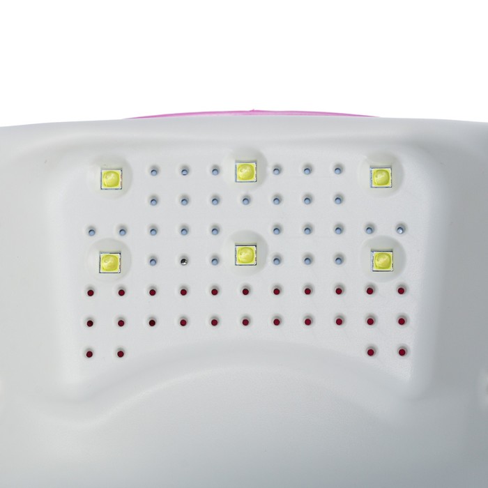 Лампа для гель-лака TNL Mood, UV/LED, 36 Вт, 12 диодов, таймер 30/60/90 с, цвет фуксия 17796