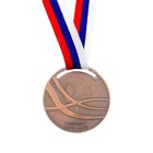Медаль тематическая «Гимнастика», бронза, d=5 см - фото 8432835