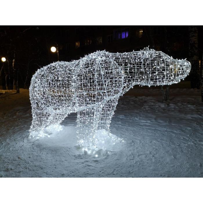 Светодиодная фигура «Медведица», 162 × 100 × 85 см, 70 Вт, 220 В - Фото 1