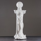 Лампа интерьерная "Девушка у колонны" белый матовый, 24х29х73 см - Фото 1