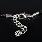 Шнурок нейлоновый, d=2 мм, канатное плетение, 45 см, чёрный - Фото 3