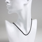 Шнурок нейлоновый, d=2 мм, канатное плетение, 45 см, чёрный - Фото 4