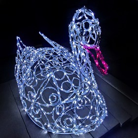 Светодиодная фигура «Лебедь», 100 × 100 × 50 см, 50 Вт, 220 В