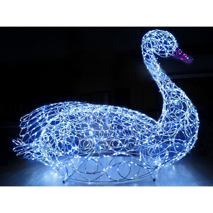 Светодиодная фигура «Лебедь», 100 × 100 × 50 см, 50 Вт, 220 В - фото 1884891883
